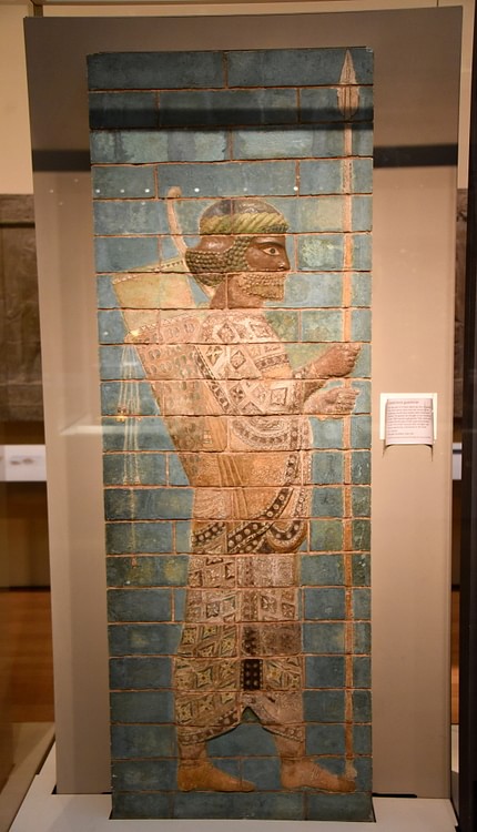 Glazed Brick Guardsman from Susa, Iran