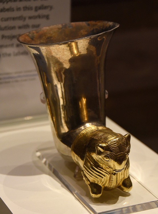 Achaemenid Silver and Gold Horn Cup