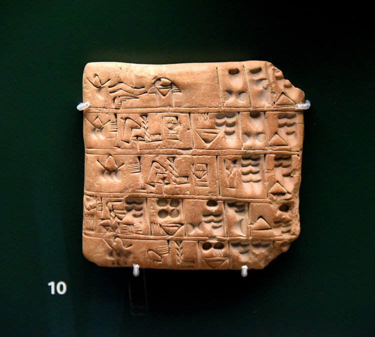 5 Days Rations A 5-day Ration List Tablet from Jemdet Nasr - World History Encyclopedia