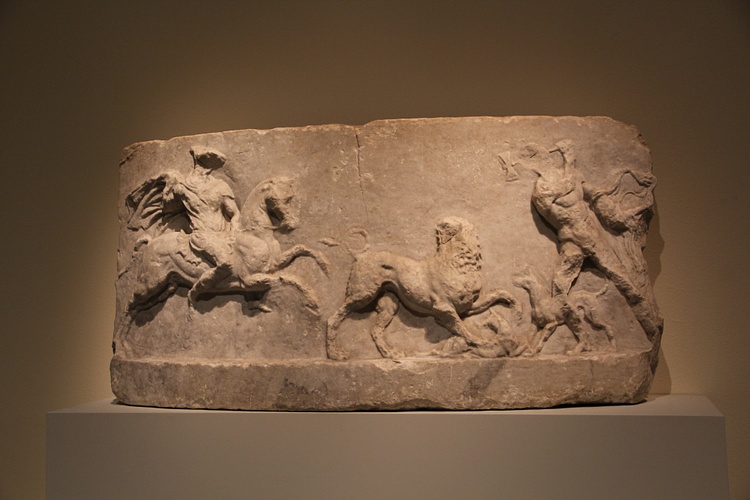 Relief of Alexander the Great Hunting a Lion