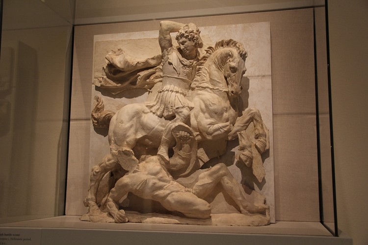 Metope with Pyrrhus in Battle