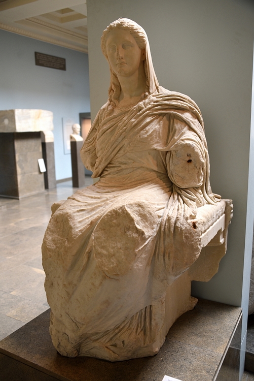 Seated Demeter Statue