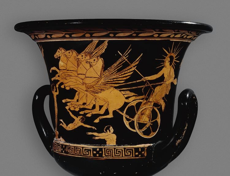 Helios Red-Figure Vase