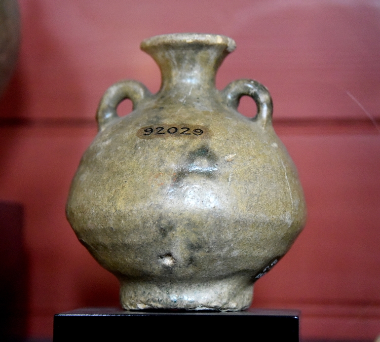 Glazed Pottery Bottle from Babylon