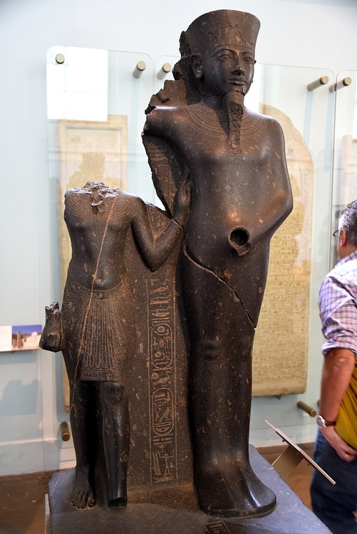 King Horemheb with Amun-Ra