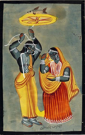 Arjuna Wins Draupadi