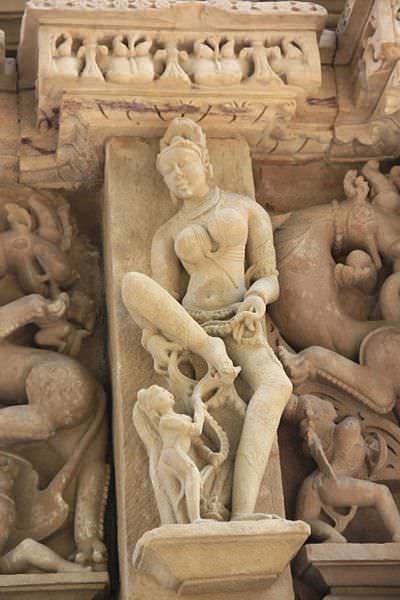 Figure Untying Ankle Bells, Khajuraho