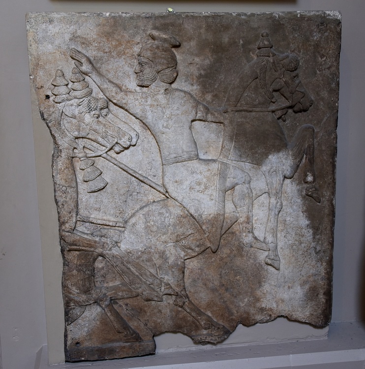 Surrender of Horseman, Assyrian Relief