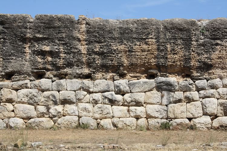 City Wall of Stone & Opus Caementicium, Roman Empuries (Detail)