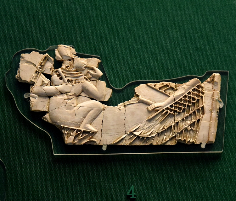 Nimrud Ivory Plaque of the Birth of Horus