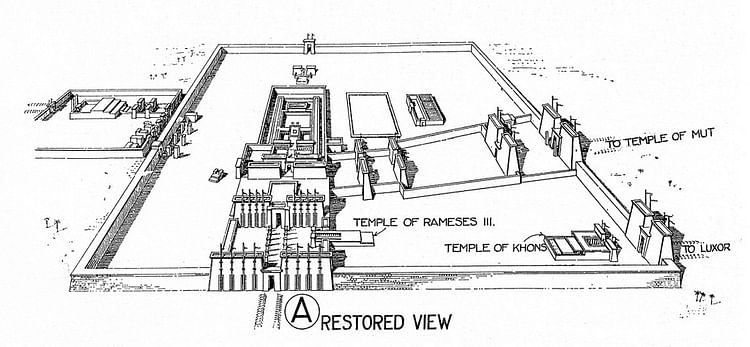 Temple of Amun Plan, Karnak