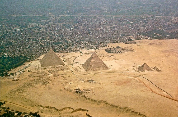 The Pyramids of Giza, Aerial View