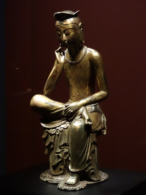Gilt-bronze Silla Maitreya