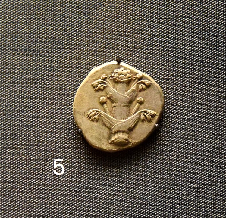 Coin from Cyrene Showing Silphium Plant