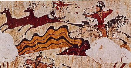 Hunting Scene, Goguryeo Tomb Mural