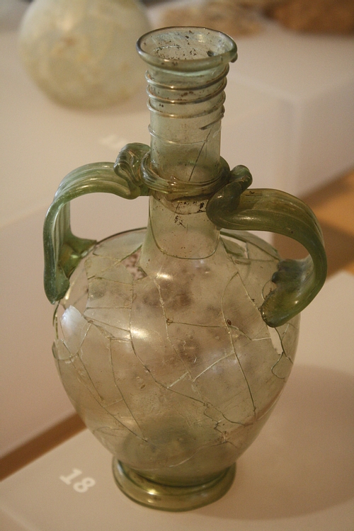 Roman Two-Handled Glass Vase