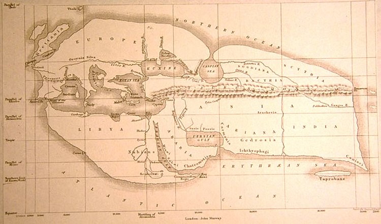 Eratosthenes' Map of the World