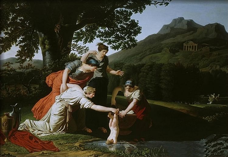 Thetis Dipping Achilles into the River Styx