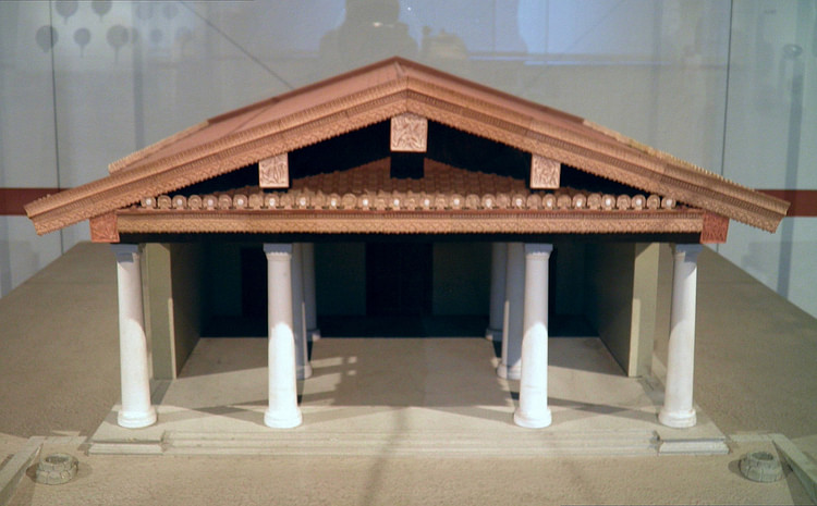 Etruscan Temple Model