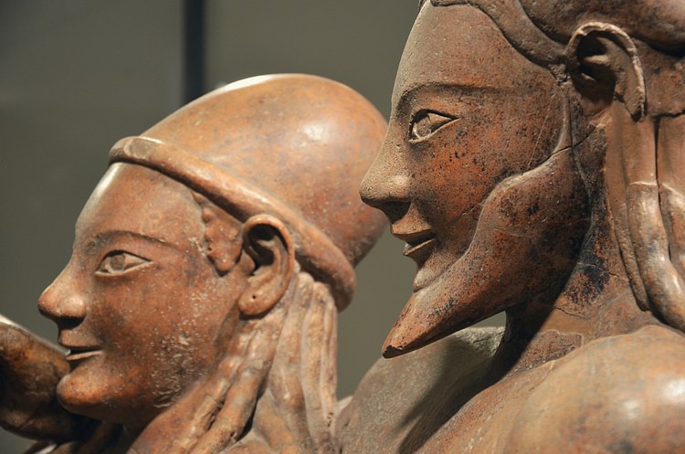 Etruscan Sarcophagus of the Spouses (detail)