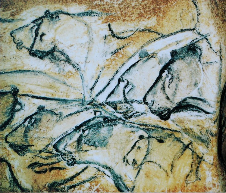 Panel of the Lions (Detail), Chauvet Cave