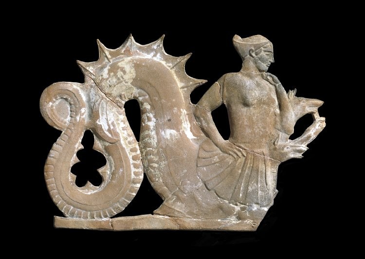 Scylla Terracotta Plaque