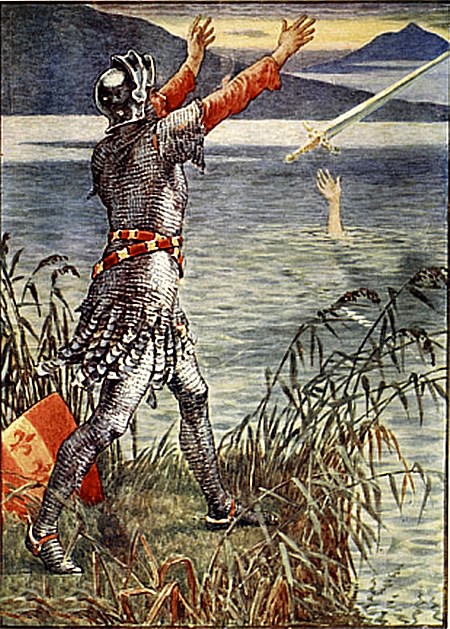 Sir Bedevere Returns Excalibur to the Lake