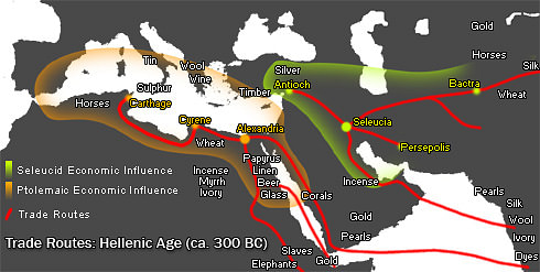 Hellenistic Trade Routes, 300 BCE