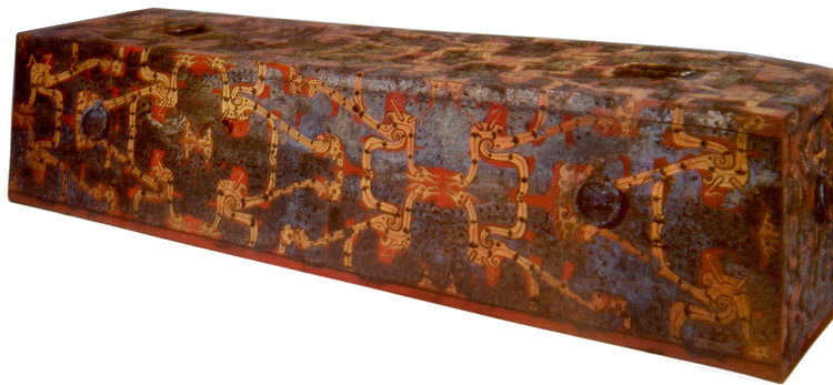 Chinese Lacquered Coffin