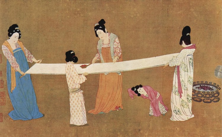 Women Checking Silk, Song China.