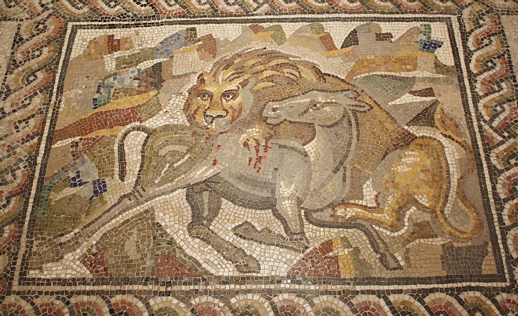 Hunting Lion Mosaic, Tarentum