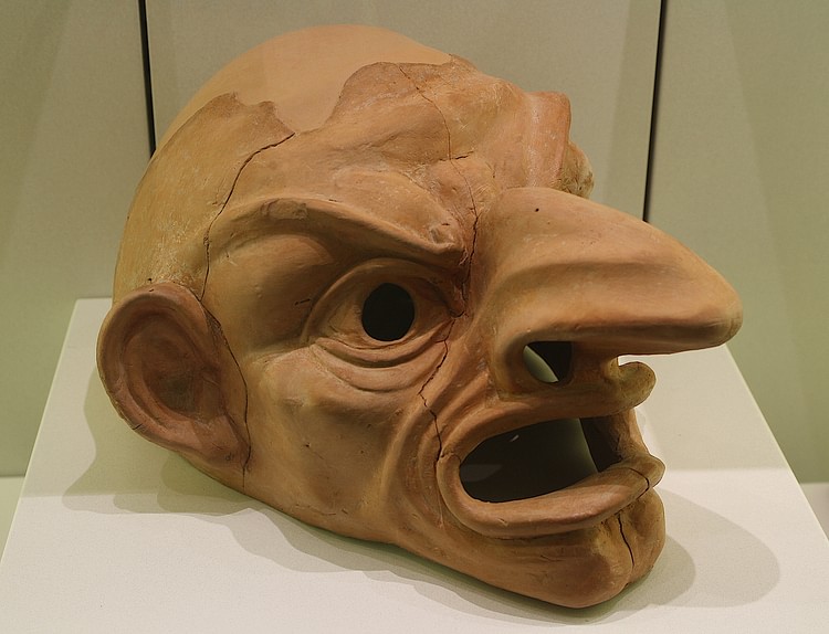 Roman Comedy Theatre Mask