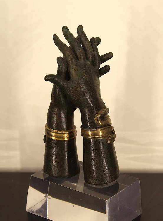 Bronze Hands Nutcracker