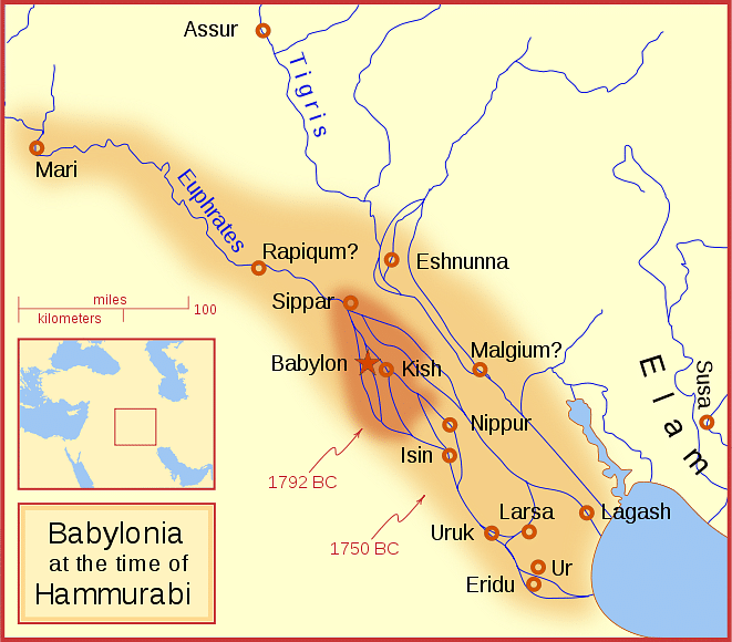 Babylon at the time of Hammurabi