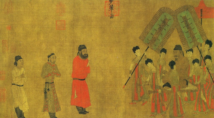 An Audience with Taizong by Yan Liben