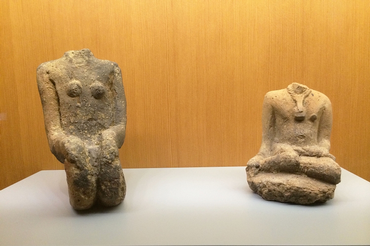 Fragments of Two Seated Figures from Mali