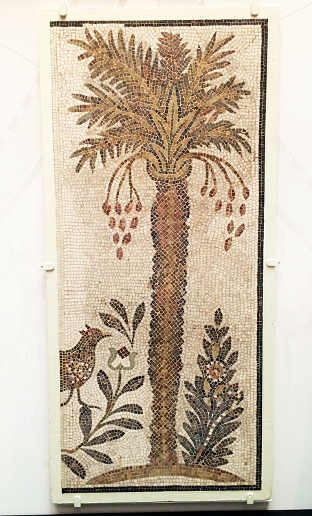 Jewish Mosaic of a Date Palm
