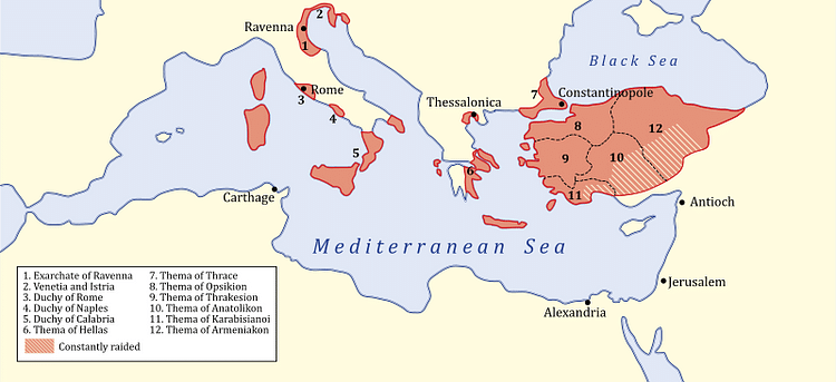 Byzantine Empire, 717 CE