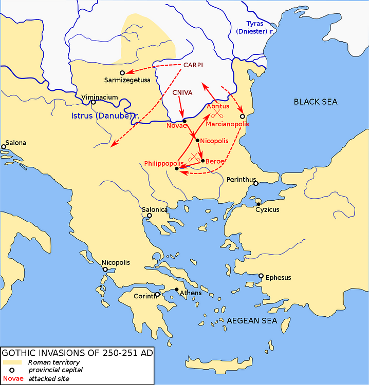 Gothic Invasion 250-251 CE
