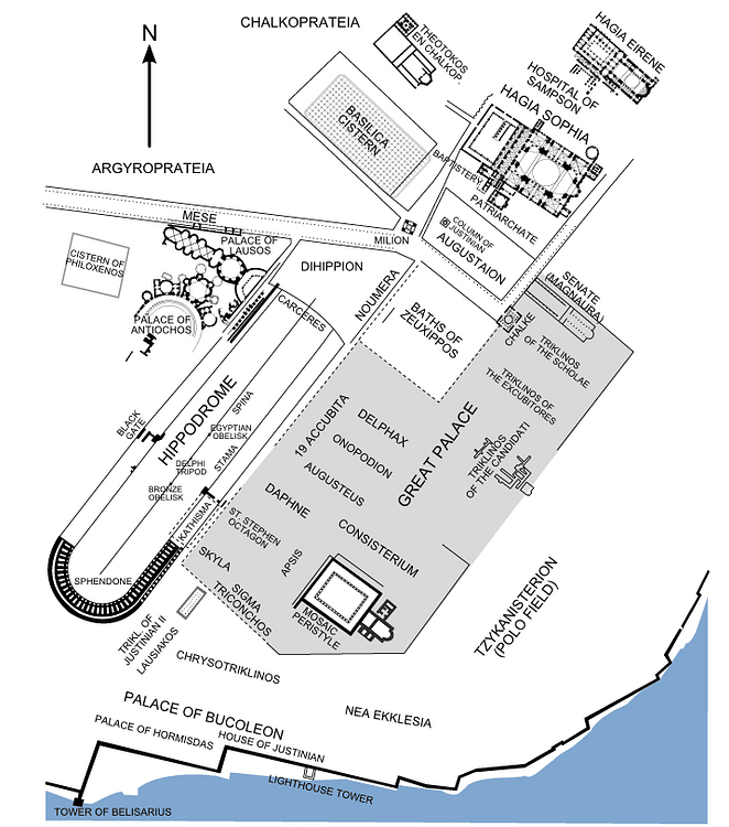 Plan of the Hippodrome of Constantinople