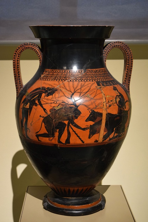 Black Figured Greek Amphora