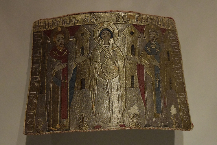 Georgian Liturgical Cuff with Mary and Saints