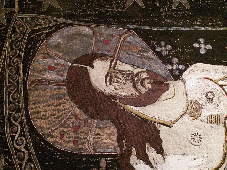 Detail of a Holy Shroud from Georgia