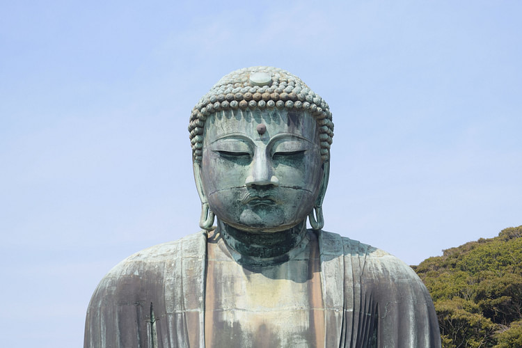 The Close-up of the Great Buddha of Kamakura
