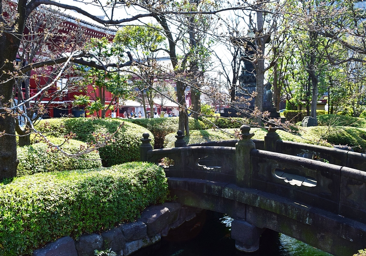 Japanese Gardens around Sensoji Temple