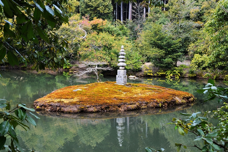 Miniature Stone Pagoda at Kinkakuji Temple
