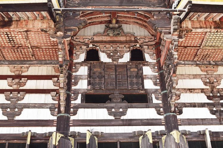 Façade of Daibutsuden or Great Buddha Hall of the Todaiji Temple Complex