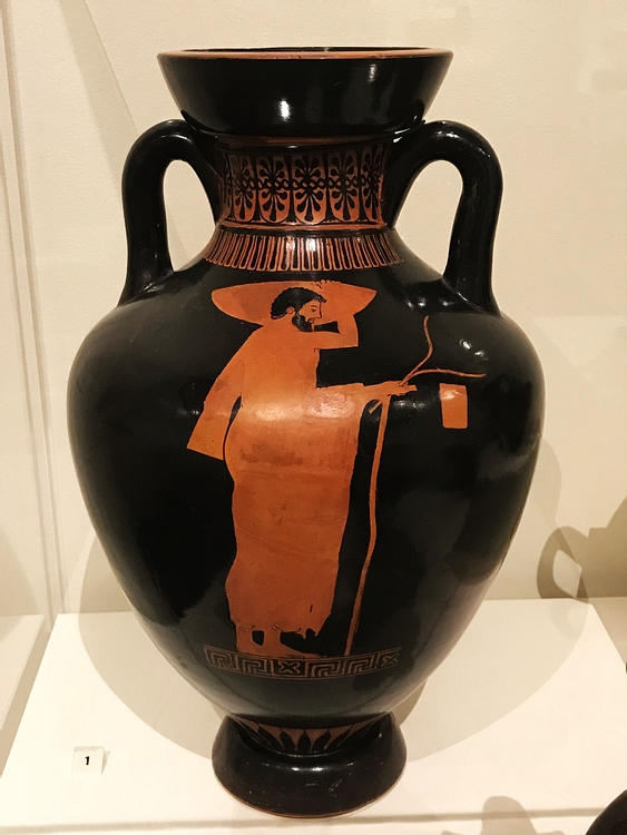 Amphora of a Panathenaic Shape