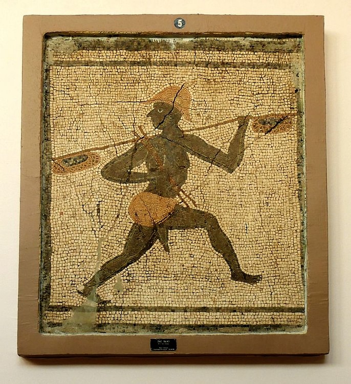 Roman Mosaic of an Aethiopian Fisherman