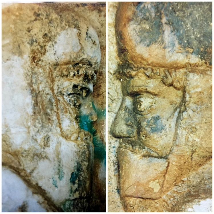 Facial Details, The Rock-Cut Tombs of Qizqapan